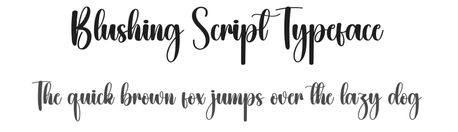 Blushing Script Typeface by creativeletter — Script Handwritten Font