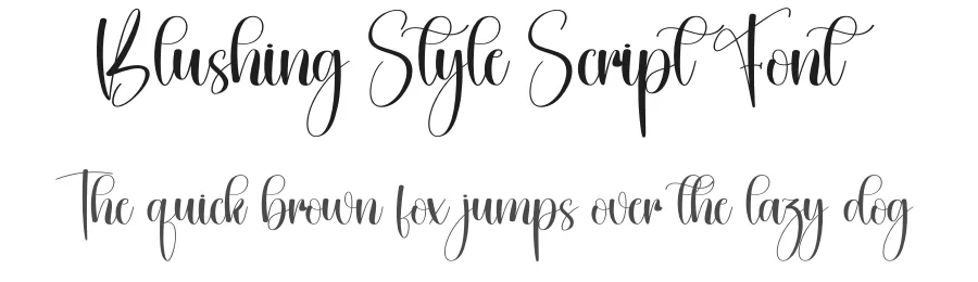 Blushing Style Script Font by creativeletter — Script Handwritten Font