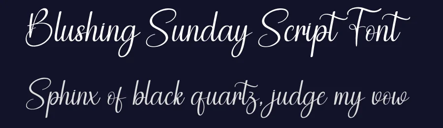 Blushing Sunday Script Font by creativeletter — Script Handwritten Font — thumbnail 2