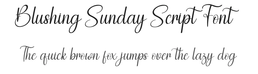 Blushing Sunday Script Font by creativeletter — Script Handwritten Font