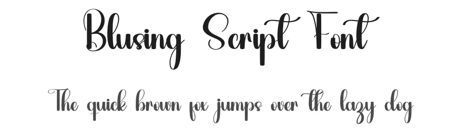 Blusing Script Font by inermediaSTUDIO — Script Handwritten Font