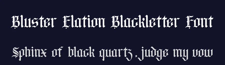 Bluster Elation Blackletter Font by timelesstype.co — Blackletter Font — thumbnail 2