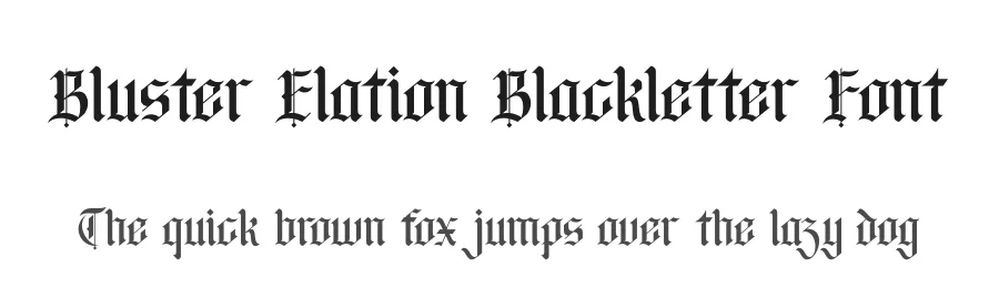 Bluster Elation Blackletter Font by timelesstype.co — Blackletter Font