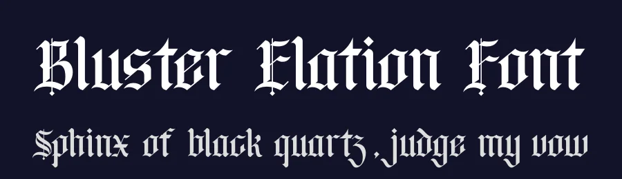 Bluster Elation Font by timelesstype.co — Blackletter Font — thumbnail 2