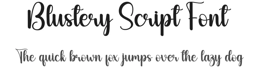 Blustery Script Font by creativeletter — Script Handwritten Font