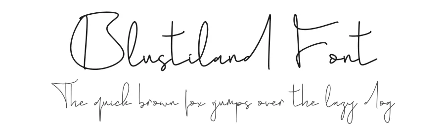 Blustiland Font by letterfabric — Script Handwritten Font