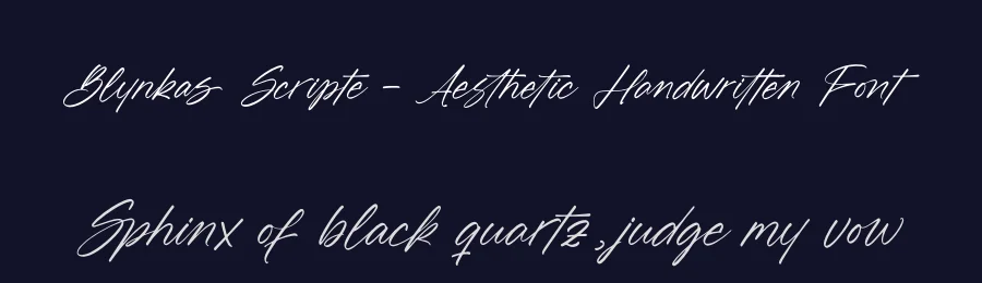 Blynkas Scripte – Aesthetic Handwritten Font by letterenastudios — Script Handwritten Font — thumbnail 2