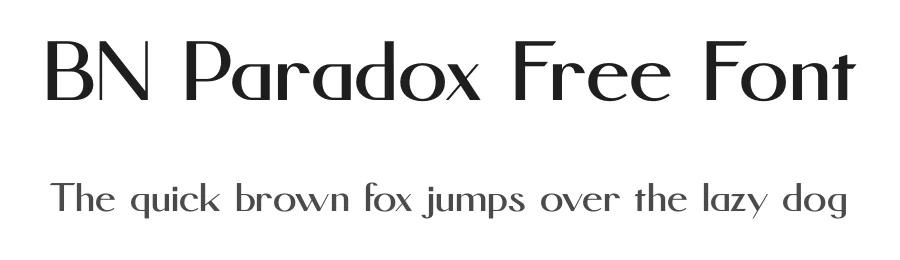 BN Paradox Free Font by Brandon Nickerson Studio — Sans Serif Font