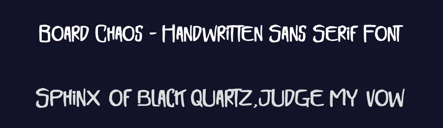 Board Chaos – Handwritten Sans Serif Font by stylishtype.co — Script Handwritten Font — thumbnail 2