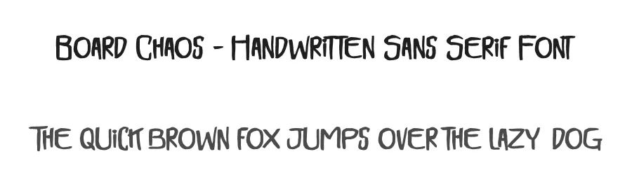 Board Chaos – Handwritten Sans Serif Font by stylishtype.co — Script Handwritten Font