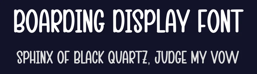 Boarding Display Font by inermediaSTUDIO — Display Font — thumbnail 2