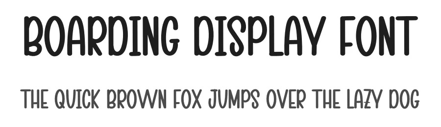 Boarding Display Font by inermediaSTUDIO — Display Font