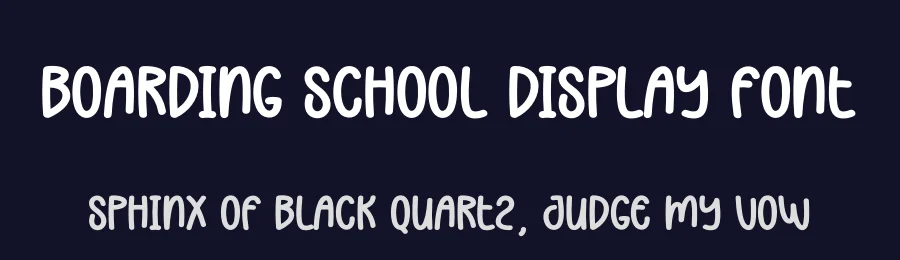 Boarding School Display Font by creativeletter — Display Font — thumbnail 2