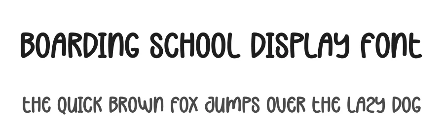 Boarding School Display Font by creativeletter — Display Font