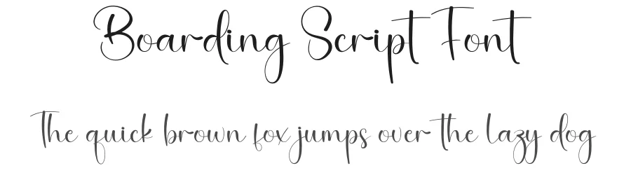 Boarding Script Font by creativeletter — Script Handwritten Font