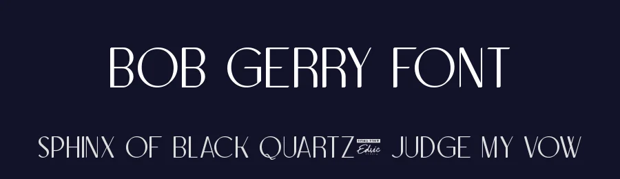 Bob Gerry Font by edricstudio — Display Font — thumbnail 2