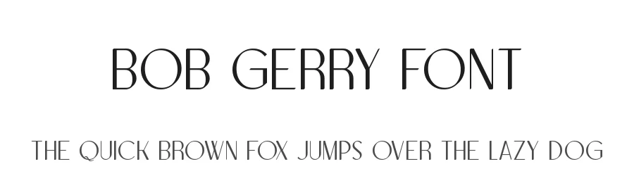 Bob Gerry Font by edricstudio — Display Font