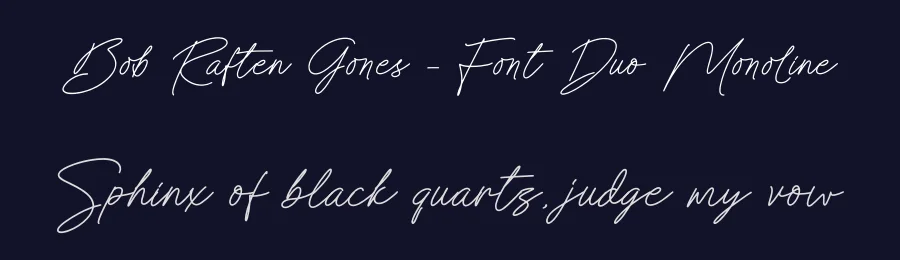 Bob Raften Gones – Font Duo Monoline by letterenastudios — Serif Font — thumbnail 2