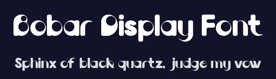 Bobar Display Font by valentinovergan — Display Font — thumbnail 2