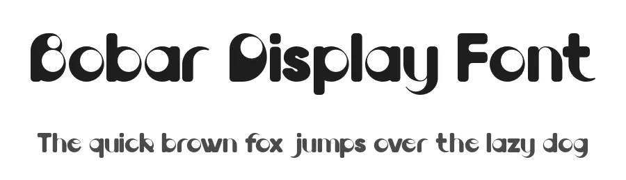 Bobar Display Font by valentinovergan — Display Font