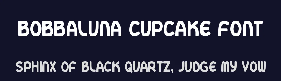 Bobbaluna Cupcake Font by futuristypestudio — Display Font — thumbnail 2