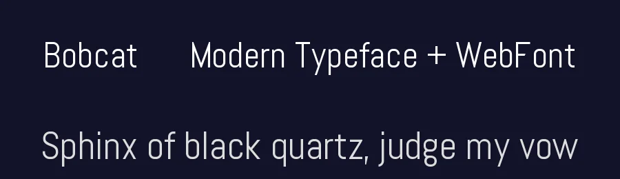Bobcat – Modern Typeface + WebFont by guxjohn — Sans Serif Font — thumbnail 2