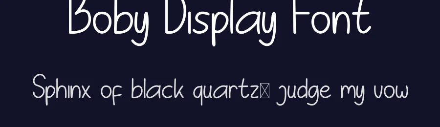 Boby Display Font by CalligraphyFonts.net — Display Font — thumbnail 2