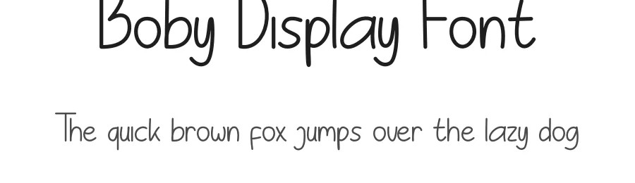 Boby Display Font by CalligraphyFonts.net — Display Font