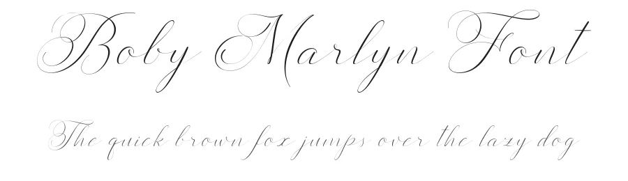 Boby Marlyn Font by alit design — Script Handwritten Font