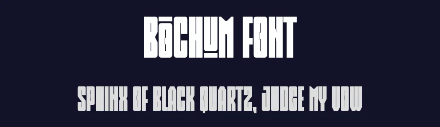 Bochum Font by mhdafifersya — Sans Serif Font — thumbnail 2