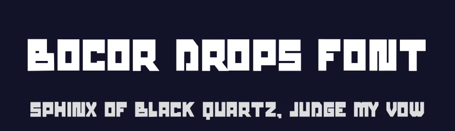 Bocor Drops Font by hayoyuka8 — Display Font — thumbnail 2