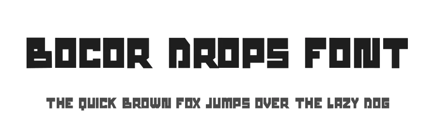 Bocor Drops Font by hayoyuka8 — Display Font