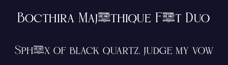Bocthira Majesthique Font Duo by burntilldead — Script Handwritten Font — thumbnail 2