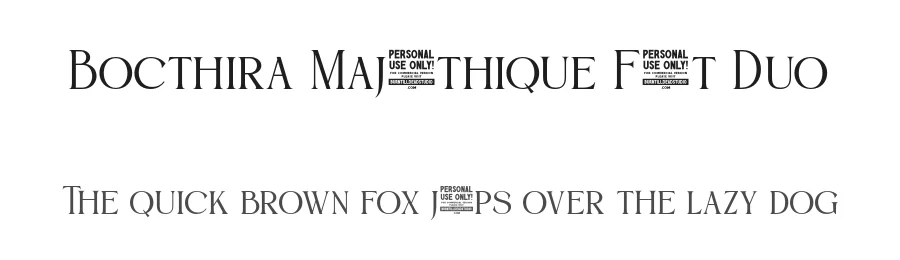 Bocthira Majesthique Font Duo by burntilldead — Script Handwritten Font