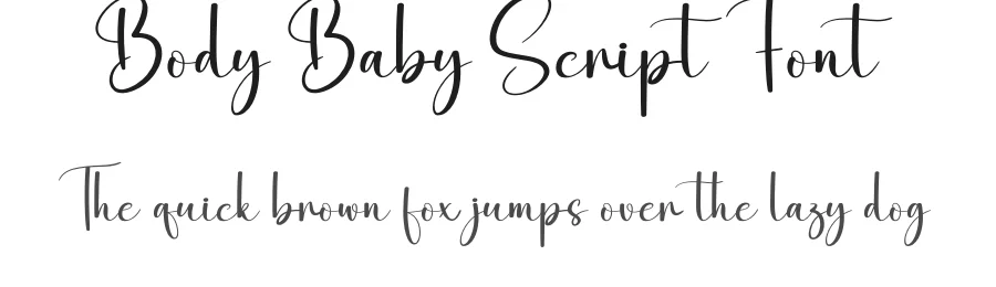 Body Baby Script Font by creativeletter — Script Handwritten Font