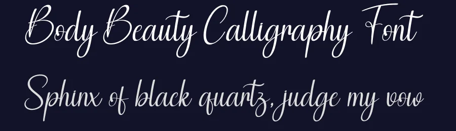 Body Beauty Calligraphy Font by andikastudio — Script Handwritten Font — thumbnail 2
