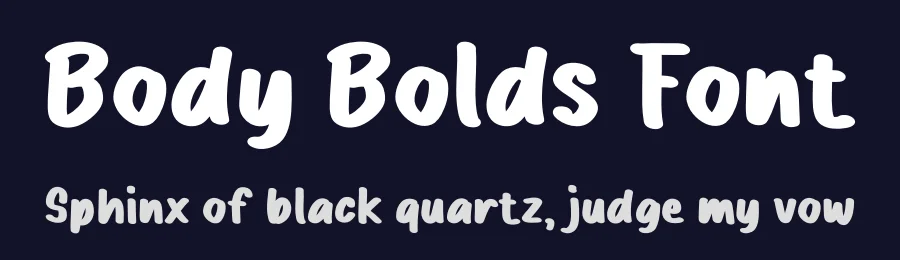 Body Bolds Font by Studio Hello Good — Display Font — thumbnail 2