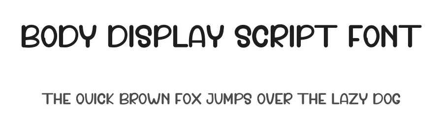 Body Display Script Font by freshtypeink — Display Font