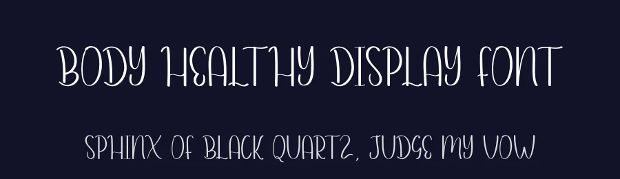 Body Healthy Display Font by andikastudio — Display Font — thumbnail 2