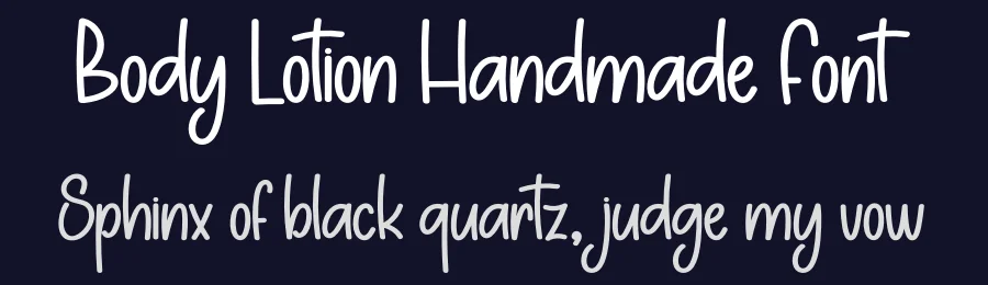 Body Lotion Handmade Font by andikastudio — Display Font — thumbnail 2