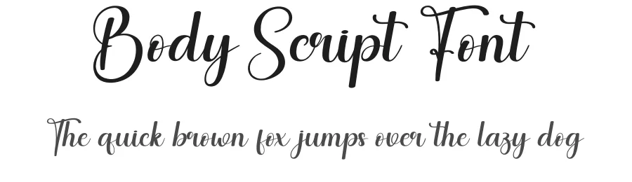 Body Script Font by creativeletter — Script Handwritten Font