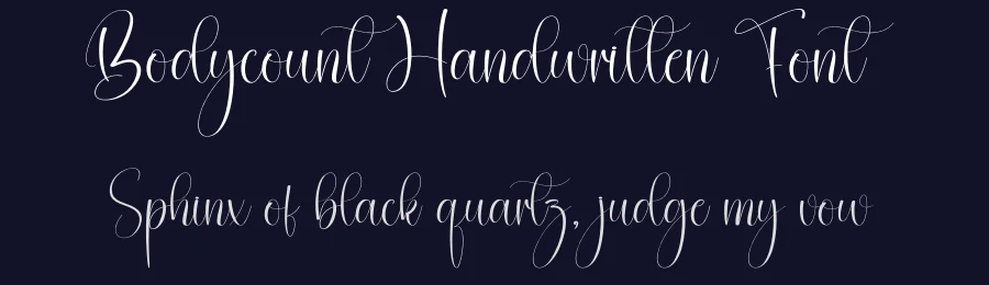 Bodycount Handwritten Font by creativeletter — Script Handwritten Font — thumbnail 2