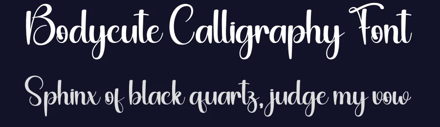 Bodycute Calligraphy Font by creativeletter — Script Handwritten Font — thumbnail 2