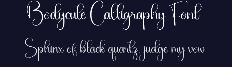 Bodycute Calligraphy Font by creativeletter — Script Handwritten Font — thumbnail 2