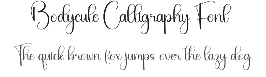 Bodycute Calligraphy Font by creativeletter — Script Handwritten Font