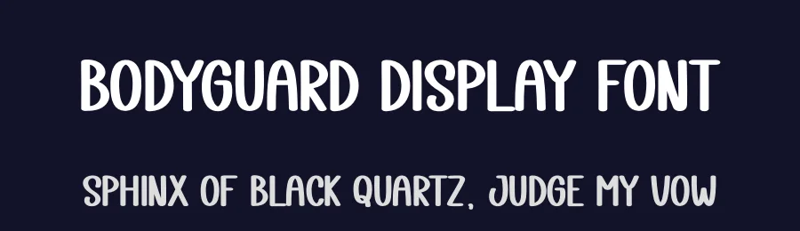 Bodyguard Display Font by andikastudio — Display Font — thumbnail 2