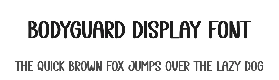 Bodyguard Display Font by andikastudio β Display Font