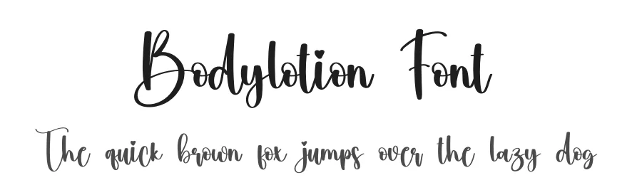 Bodylotion Font by creativeletter — Script Handwritten Font