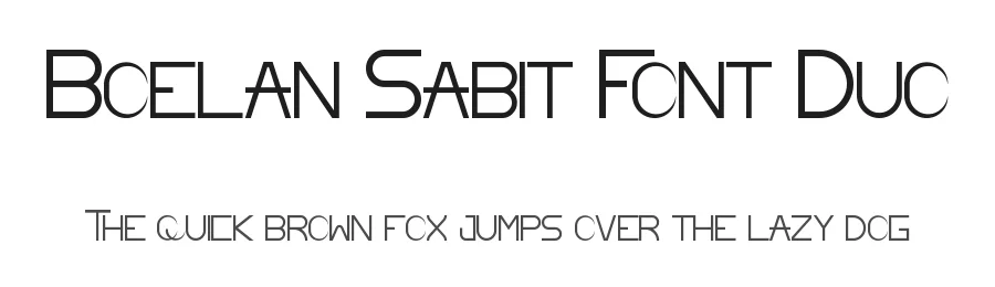 Boelan Sabit Font Duo by nihstudio — Script Handwritten Font