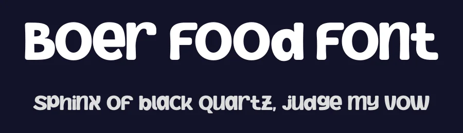 Boer Food Font by Nirmana Visual — Display Font — thumbnail 2